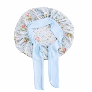 Kids Girls Satin Sleep Night Cap Hair Care Headwrap Wide Band Hat Turban Bonnet - Picture 1 of 21