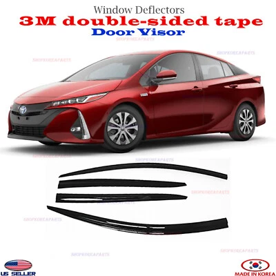 SMOKE DOOR VISOR WINDOW VENT DEFLECTOR fits Toyota Prius Prime 2017-2020 - Image 1 of 4