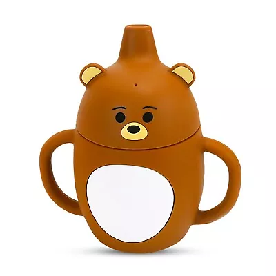 Drinking Cup, Sippy Cup& Snack Container For Toddlers, Children, ( Brown Bear) • 7.60£