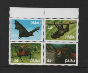 PALAU 1987 AIR. PALAU FRUIT BAT (Se-tenant block of 4) (SG168a) *MNH* - Picture 1 of 2