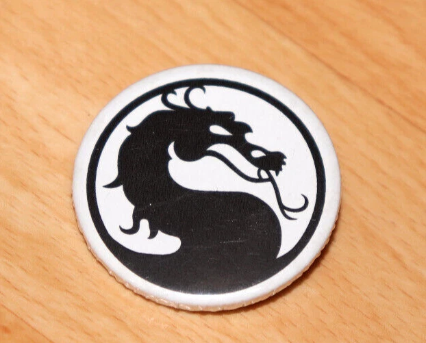 Prendedor/insignia/botón Mortal Kombat promoción antigua raro Foto 1 de 4