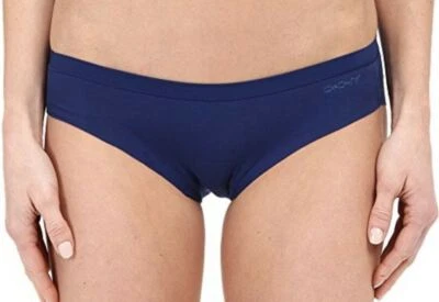 Panty hipster DKNY Downtown algodón azul real profundo sin líneas visibles para mujer S XL Foto 1 de 4