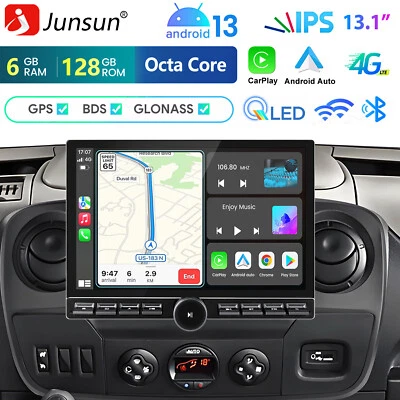 Für Renault Master III Opel Movano NV400 Android14 Carplay Autoradio GPS 6+128GB - Bild 1 von 4