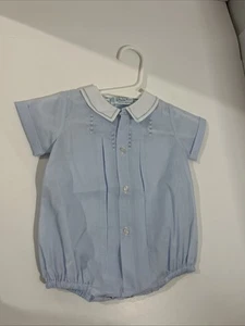 Feltman Bros Blue Body Suit Romper Baby Boy Size Newborn - Picture 1 of 3