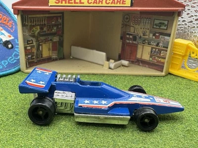 1970s Formula 5000 Indy F1 Car Hot Wheels Casting Blue Vintage Hong Kong GT 5 - Image 1 of 4