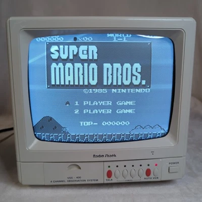 Radio Shack Monitor 4 Channel Observation 9" Display 45 Watt VSS-400 Black/White - Image 1 of 4