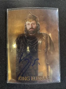 Tarjeta autógrafa 2004 Topps cromada de El Señor de los Anillos Viggo Mortensen - Imagen 1 de 2