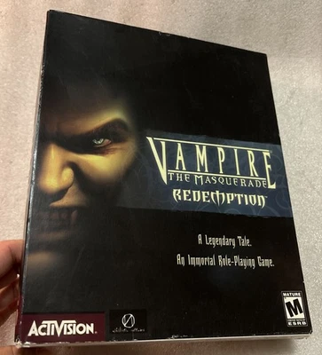 Vampire The Masquerade Redemption - RARE PC Big Box SEALED Intact Pull Strip - Image 1 of 4