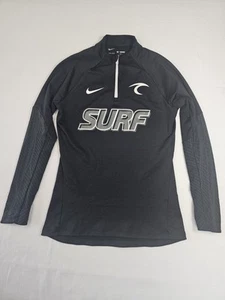 Maglione sportivo leggero Nike Surf donna 3/4 zip taglia S nero - Foto 1 di 5