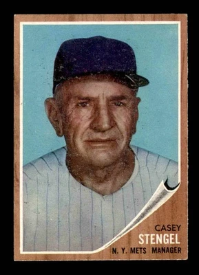 1962 Topps #29 Casey Stengel MG NM X3587709 - Imagem 1 de 3