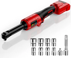 Llave de trinquete inalámbrica extendida de 3/8" para batería Milwaukee de 18 V, cepillo de 74 pies- libras - Imagen 1 de 7