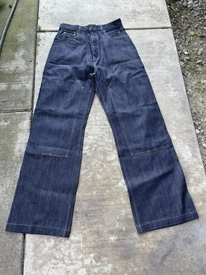 RICK OWENS DRKSHDW DBLKNEE GETH CUT Raw Denim Jeans Size 34 JP Okayama - Image 1 of 4