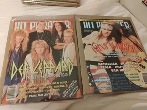 Hit Parader Magazine Lot of 2 - 92-Oct/91-Nov Def Leppard And Guns N' Roses - Picture 1 of 5