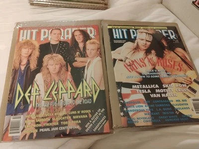 Hit Parader Magazine Lot of 2 - 92-Oct/91-Nov Def Leppard And Guns N' Roses - Image 1 of 4