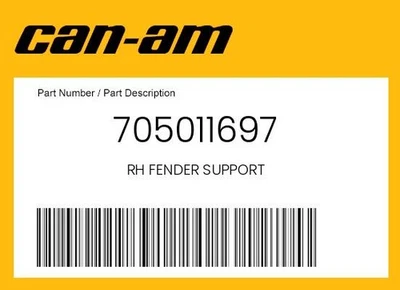 Can-Am Genuine Rh Fender Support - 705011697 - Image 1 of 4