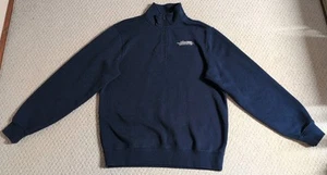 Sport-Tek Herren mittelblau Baumwollmischung Pullover 1/4 Reißverschluss Sweatshirt 25 - Bild 1 von 9
