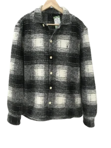ALLSAINTS Black/White Check Shacket Pre-Loved Button Up Classic Style UK 2XL - Picture 1 of 11