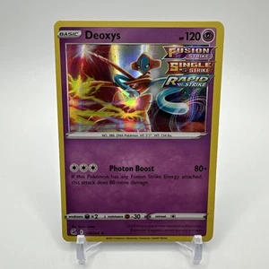 Deoxys 120/264 Pokemon Sword & Shield 2021 Fusion Strike Unlimited Holo Rare NM - Picture 1 of 3