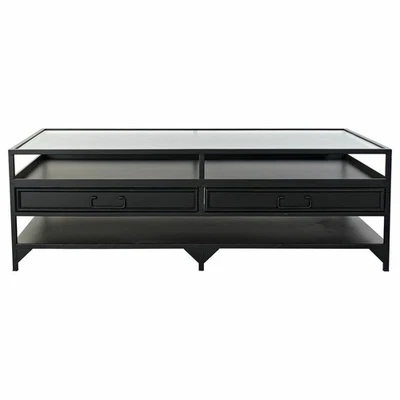 Tischdekoration DKD Home Decor 8424001831371 Kristall Schwarz Metall Aluminiu - Bild 1 von 2