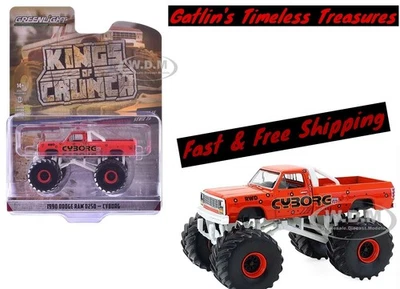 Camión monstruo Dodge Ram D250 1990 "Cyborg" 1/64 diecast Greenlight 49160 E Foto 1 de 4