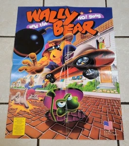 Wally Bear And The No Gang Original Vintage Video Game Poster 18x24 RARE #22 - Picture 1 of 11