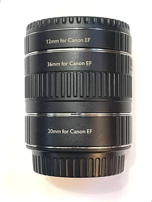 VELLO EXT-CD2 Mark ii AF Extension Tube Set For Canon EF EF-S - 12mm 20mm 36mm - Image 1 of 4