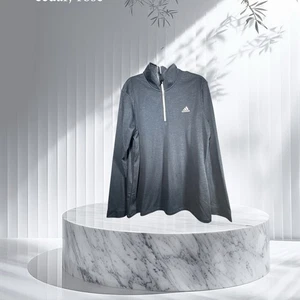 Adidas Running Men's  1/2 Zip Long Sleeve Performance Shirt Blue Size XL - Picture 1 of 8