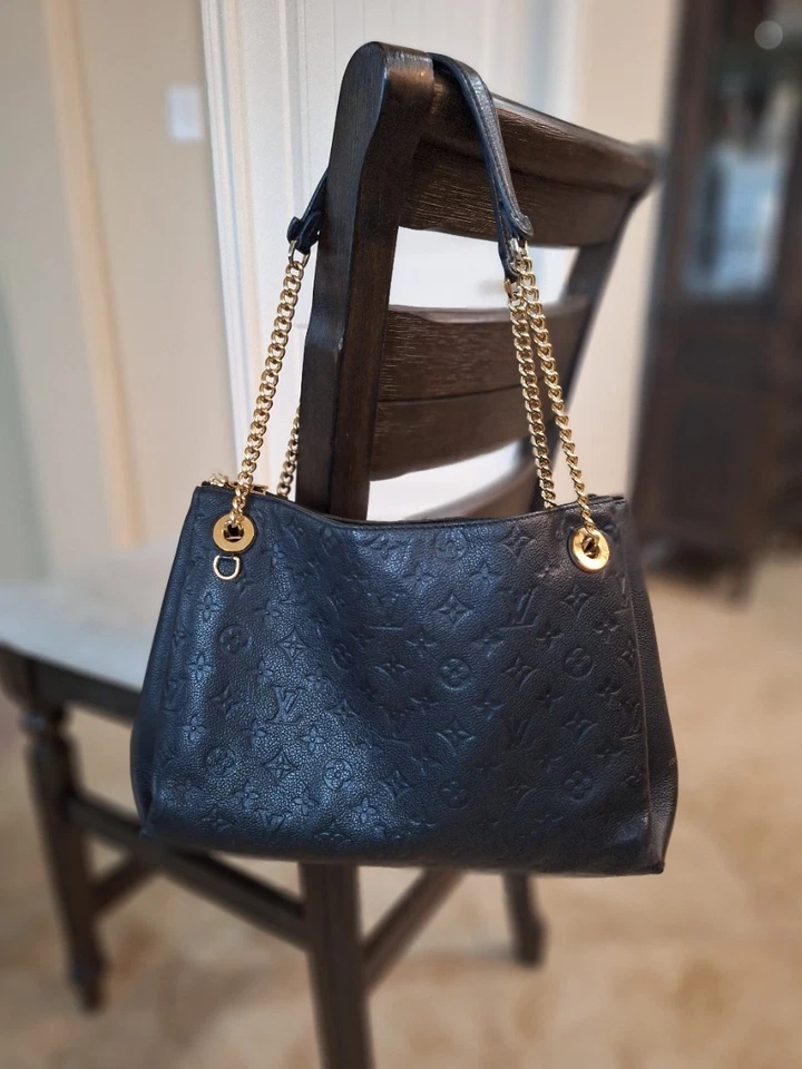 Bolso de Mano Louis Vuitton Empreinte Noir CA2188 Cadena con Cadena Dorada (Auténtico) Foto 1 de 4