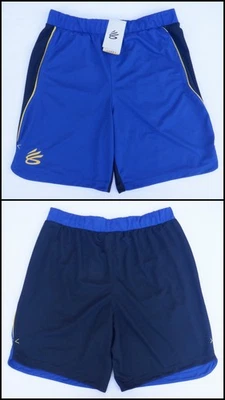 Under Armour 男式 Stephen Curry 蓝色黑色短裤 - S L XL — 第 1/4 张图片