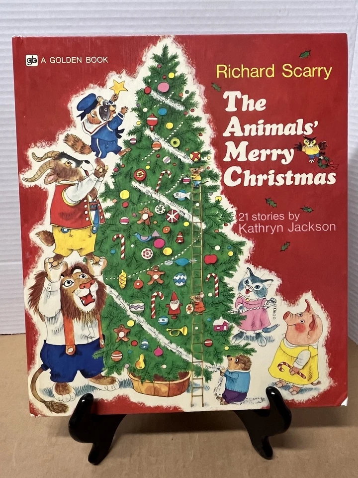 Richard Scarry The Animals' Merry Christmas от Kathryn Jackson винтаж HC - Изображение 1 из 4