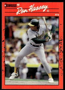1990 Donruss Ron Hassey Oakland Athletics #450