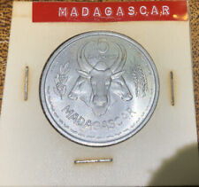 1953 MadagascarÂ  5 Francs Large BeautifulÂ CoinÂ Uncircul ated!