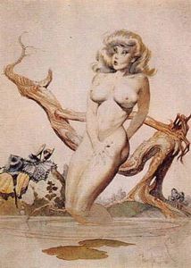 Immagini fumetto 1991 Frazetta serie 1 #31 ragazza che fa il bagno - Foto 1 di 2