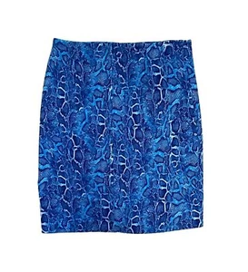 New York & Company NY&C Rock mittelblau Schlangenmuster - Bild 1 von 6