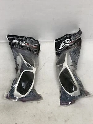 Lot Of (2) Edge Eyewear XB146 Brazeau Torque White Scratch-Resistant Smoke Lens - Image 1 of 4