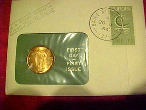 1966 #23 99 COMPANY FIRST DAY FIRST ISSUED IRELAND 1/2 D - Picture 1 of 4