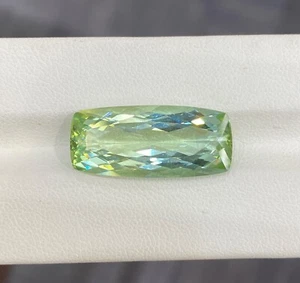 15.62 ct Top Luster Mint Green / Natural Green Tourmaline - Long Cushion Video ! - Picture 1 of 3