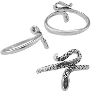 Sterling Silver Ring - Serpent (Adjustable) - Picture 1 of 1