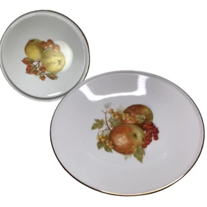 German Furstenberg Hand Painted Porcelain Butter Plate +Serving Bowl VTG/Antique - Picture 1 of 9