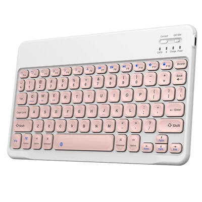 Slim  Bluetooth Keyboard Type-C Fast-Charging Port For Android Windows IOS Mac - Image 1 of 4