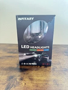 Infitary LED Headlight Lumen+300% Energy-60% LifeX10 H4 6500k - Picture 1 of 5
