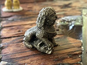 Vintage Messing Löwe Figur klein Handarbeit graviert Unikat Sammlerstück Deko - Bild 1 von 7
