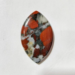63.65 Cts Natural African Blood Cabochon Gemstone 47.5x30.5x5.5 MM - Picture 1 of 4