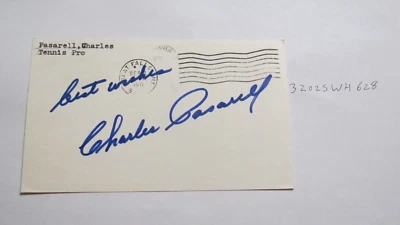Charles Pasarell signed Postcard TENNIS - Image 1 of 3
