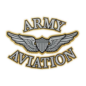 Army Aviation Clear Bumper Sticker Military Vinyl Soldier Decal 5" - Picture 1 of 3