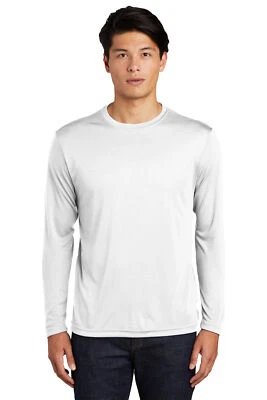 Camiseta Sport-Tek TST350LS GRANDE Y ALTA Manga Larga Ajuste Seco Absorbe Humedad Dri Foto 1 de 2