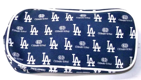 Los Angeles Dodgers Cedars-Sinai Hospital Blue Travel Accessory Bag Zippered Cover