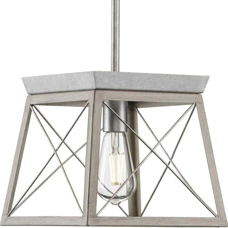 Progress Lighting P500041 Briarwood 10"w Pendant - Galvanized Finish