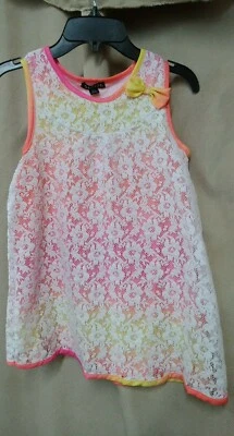 Camisa Blusa GEORGE Forrada Semi Transparente Top Jóvenes Niñas Talla 10-12 Usada Foto 1 de 4