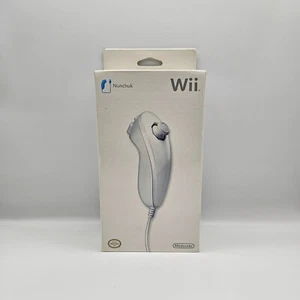 Nintendo Nunchuk Controller Wii RVL A FW1 USZ - White - CIB OEM - Picture 1 of 2